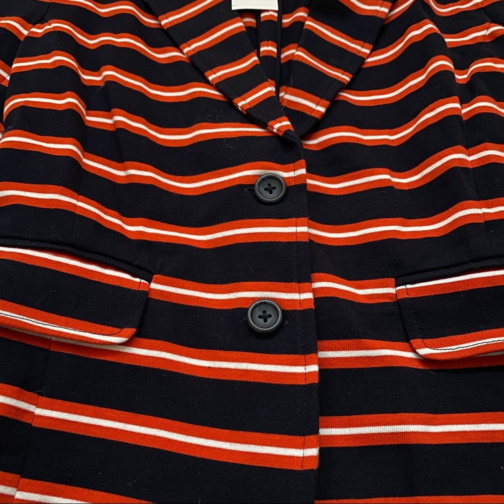 J. Crew Size XS Knit Striped Blazer - Picture 2 of 8